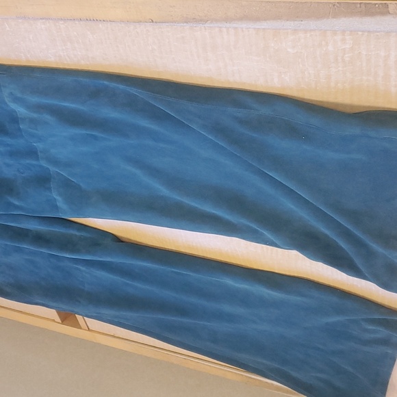 Mario Valentino women's Blue leather pants size S / 6 EU - Picture 7 of 9